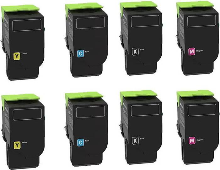 999inks Compatible Lexmark CX421adn Printer Toner Cartridges Multipack Multicolor
