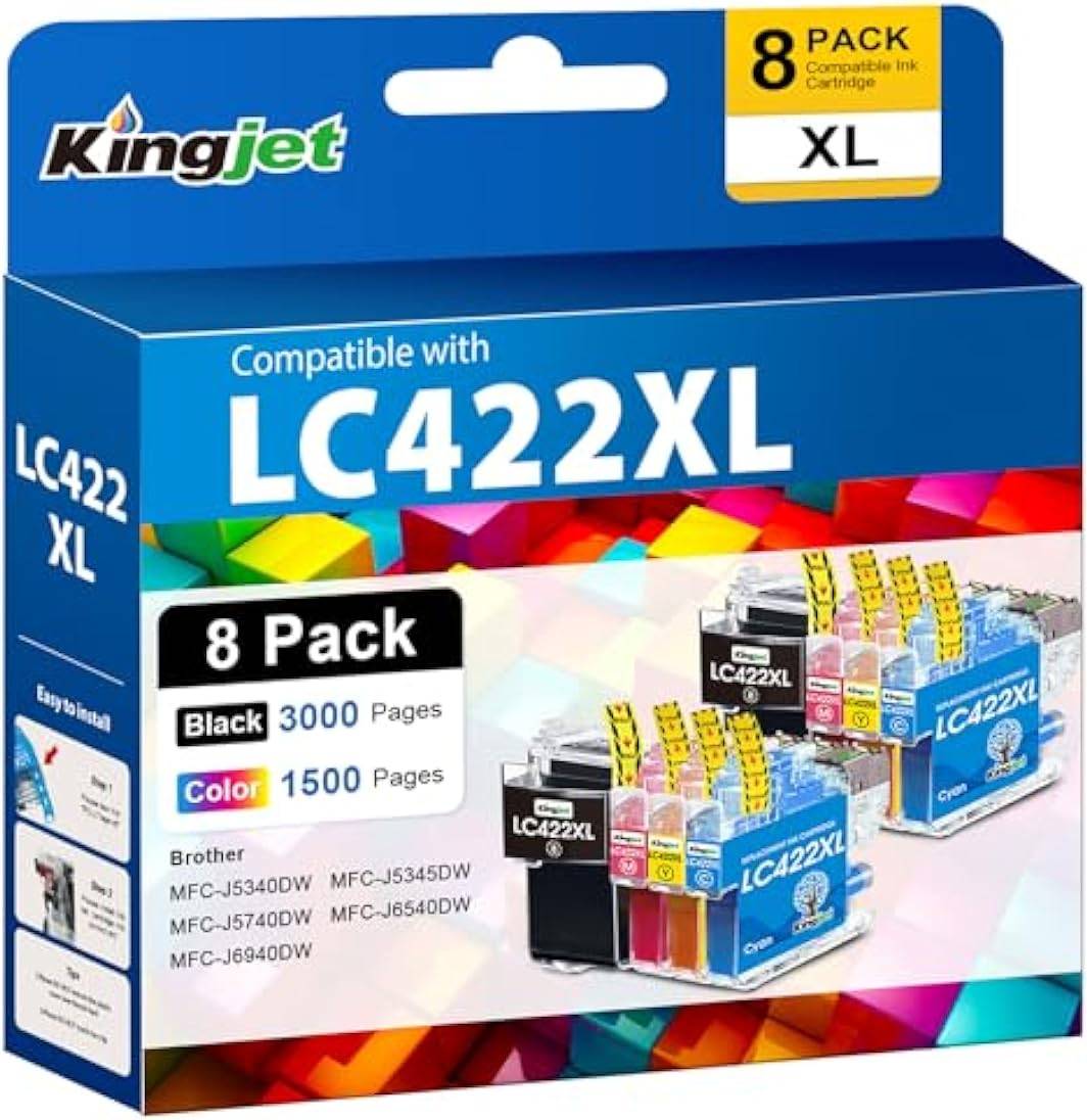 LC422XL Ink Cartridges Multipack 8 Pack