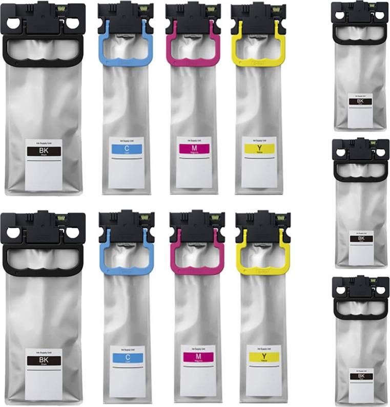 Printerinks WorkForce Pro Printer Ink Cartridges Multicolor
