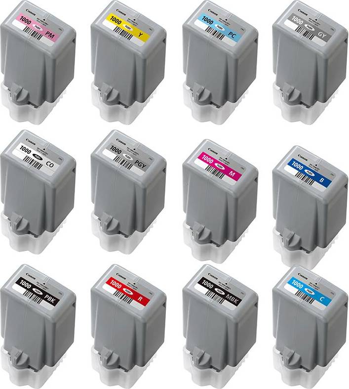 Canon ImagePROGRAF PRO-1000 Printer Ink Cartridges Multicolor