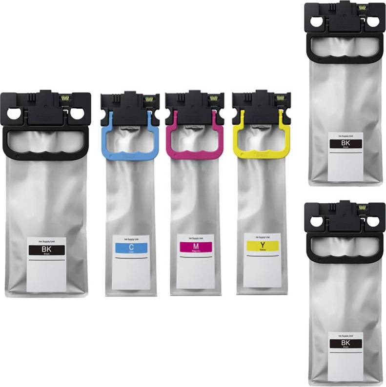 Printerinks WorkForce Pro Printer Ink Cartridges Multicolor