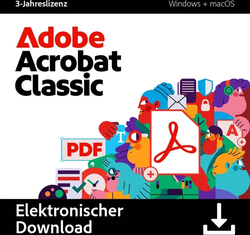Adobe Acrobat Classic 3 Jahre Download Code Software