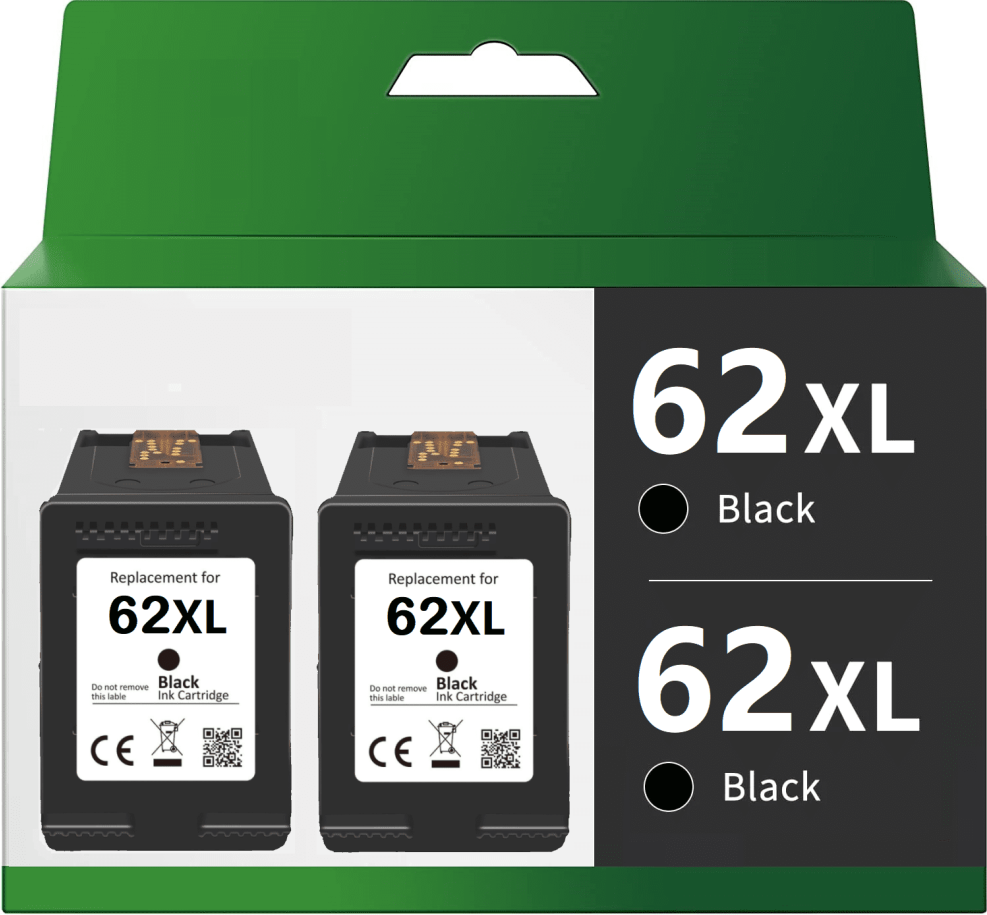 Hp 62 cartridge Compatible High Yield Ink Cartridge Replacement Printer - Black