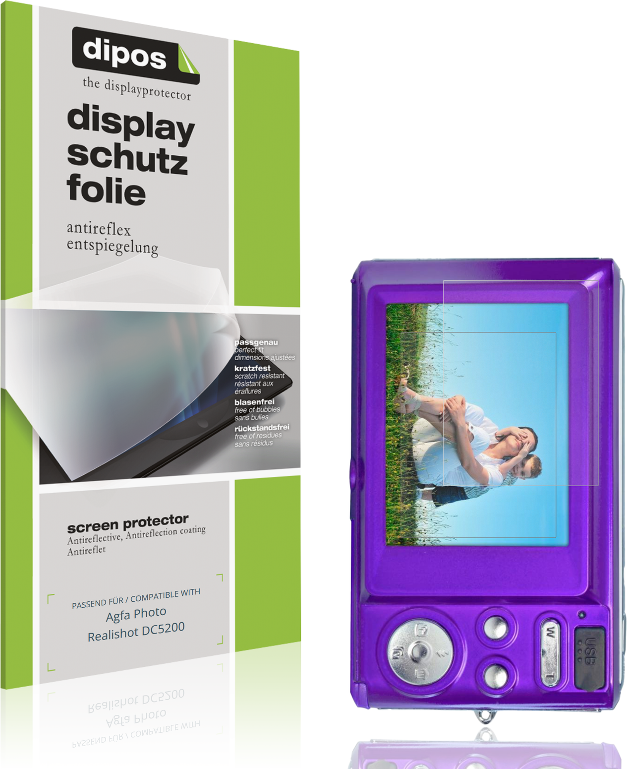 Dipos Screen Protector For Agfa Realishot DC5200
