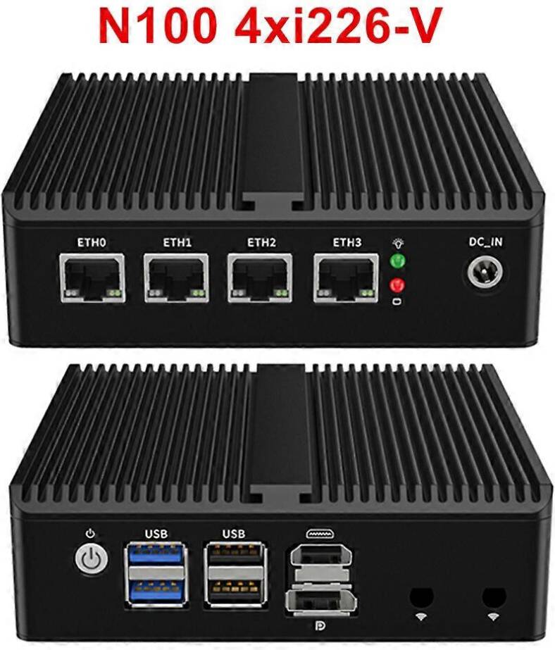 N100 mini pc Kikidex Fanless Mini PC N100 i226-V DDR5 Firewall Soft Router