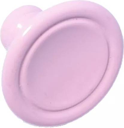Linfalk Retroknopp Rosa 1950-tal Metall