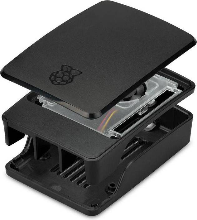 Raspberry Pi 5 Case With Fan Variable Speed Black