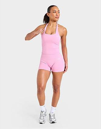Enhance Seamless Halterneck Top - Rosa