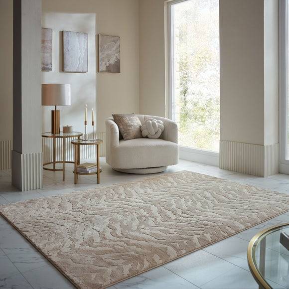 Dunelm Zyra Zebra Washable Rug