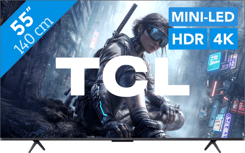 TCL T8D 55 Inch 4K QD-Mini LED Smart TV