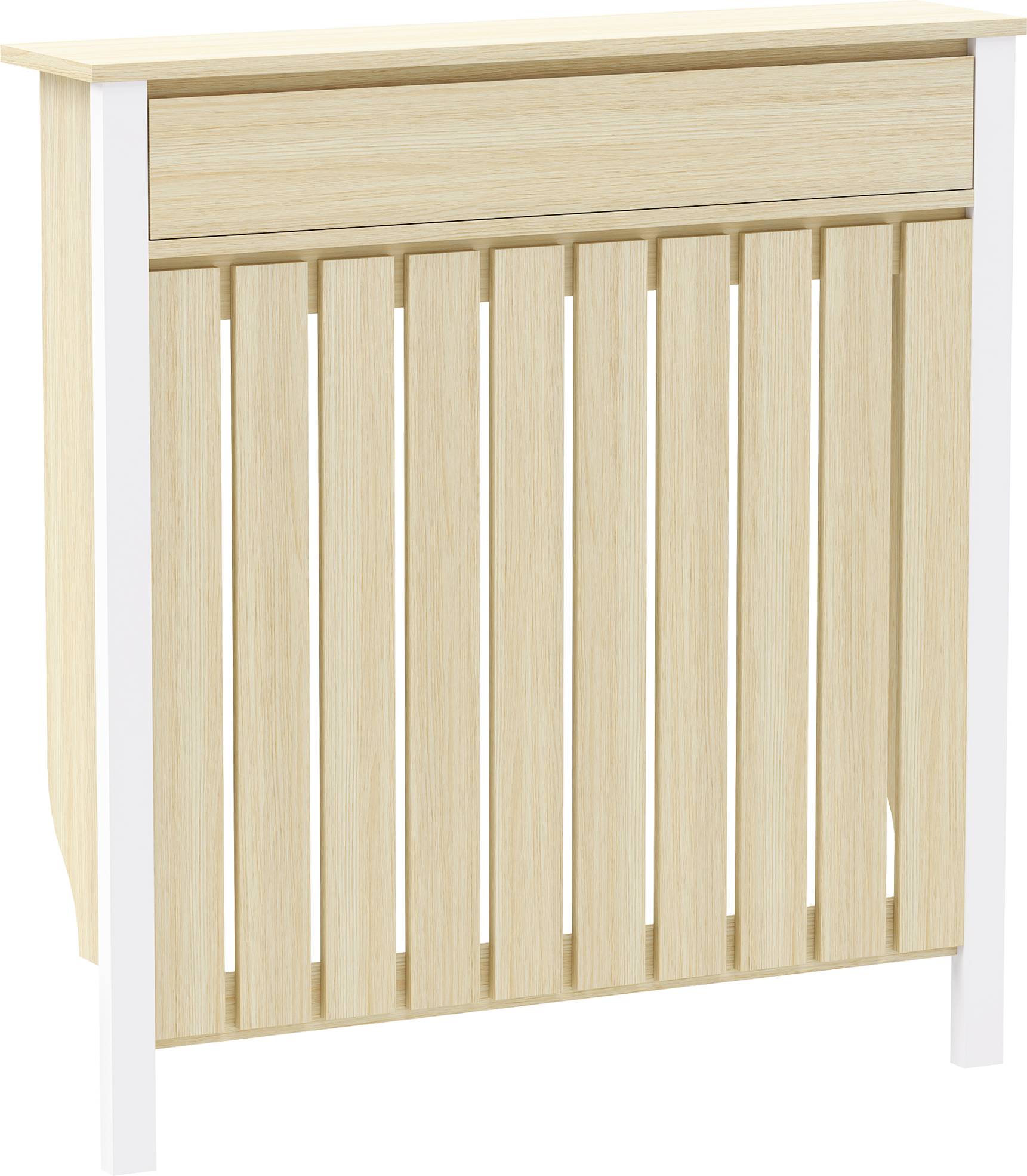 Homcom Rustic-Look Radiator Cover 93 x 88.5cm Oak