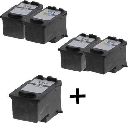 Canon PG-510 CL-511 Rabatpakke - Sort