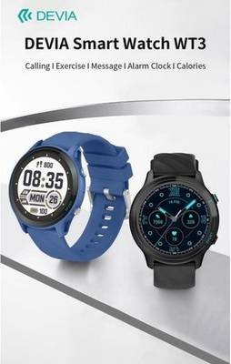devia WT3 Wireless Calling Bluetooth Smart Watch