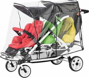 Rain Cover For Inline Triple Strollers