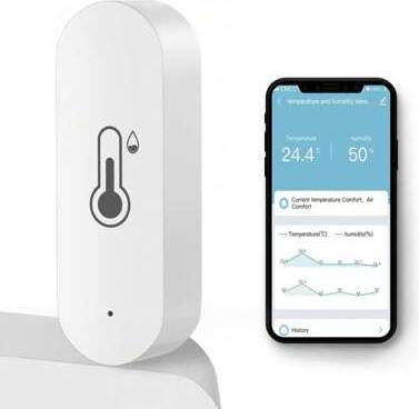 Smart hygrometer Shein WiFi Smart Temperature Humidity Sensor