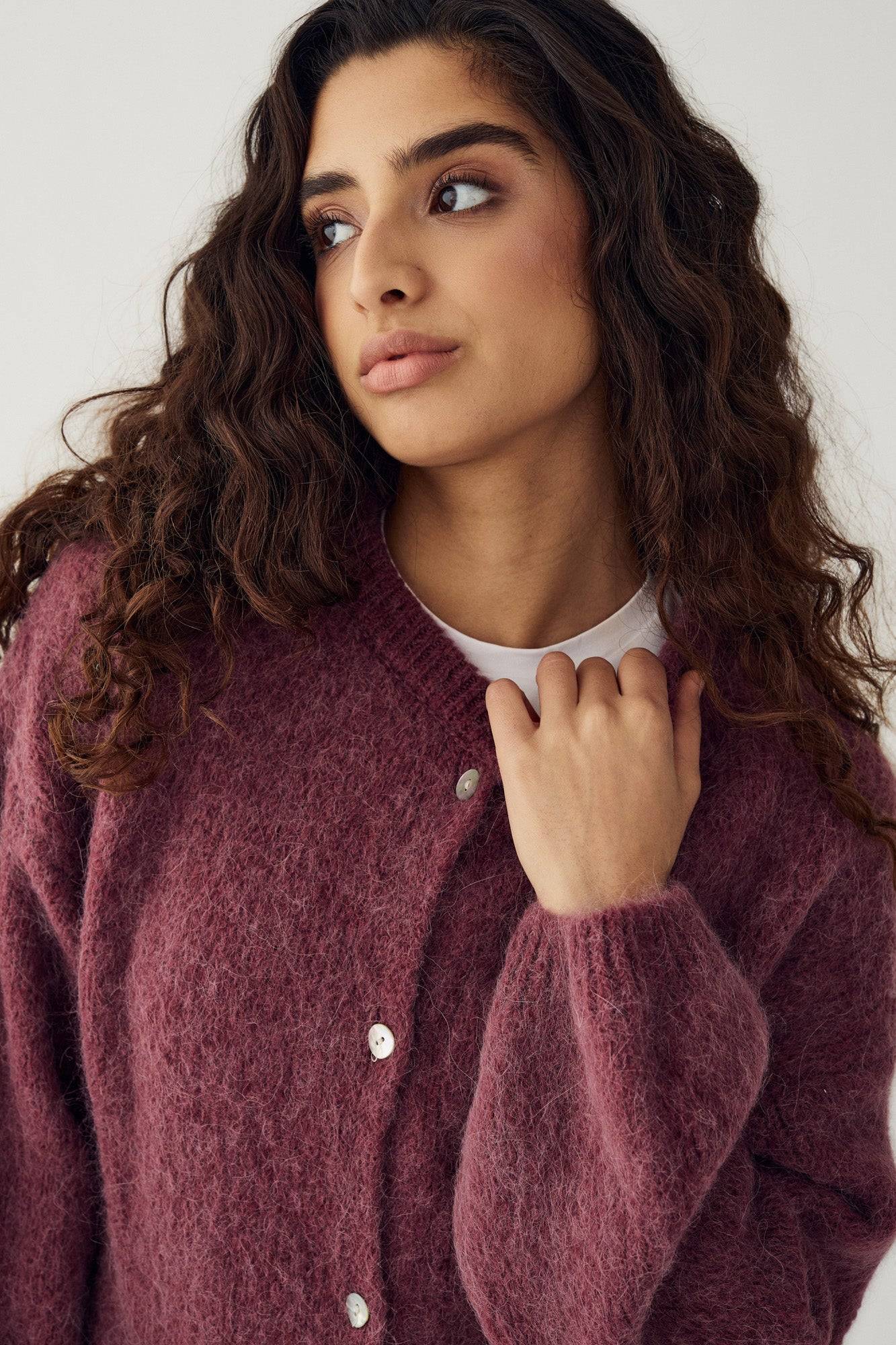 N-Kae Knit Cardigan - Rust