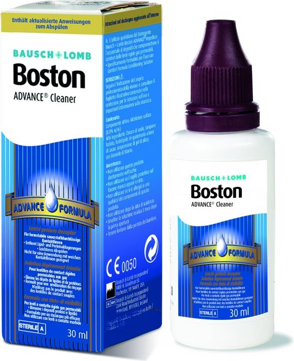 Contact lens cleaner Boston Advance Cleaner Rigid Gas Permeable 30 ml