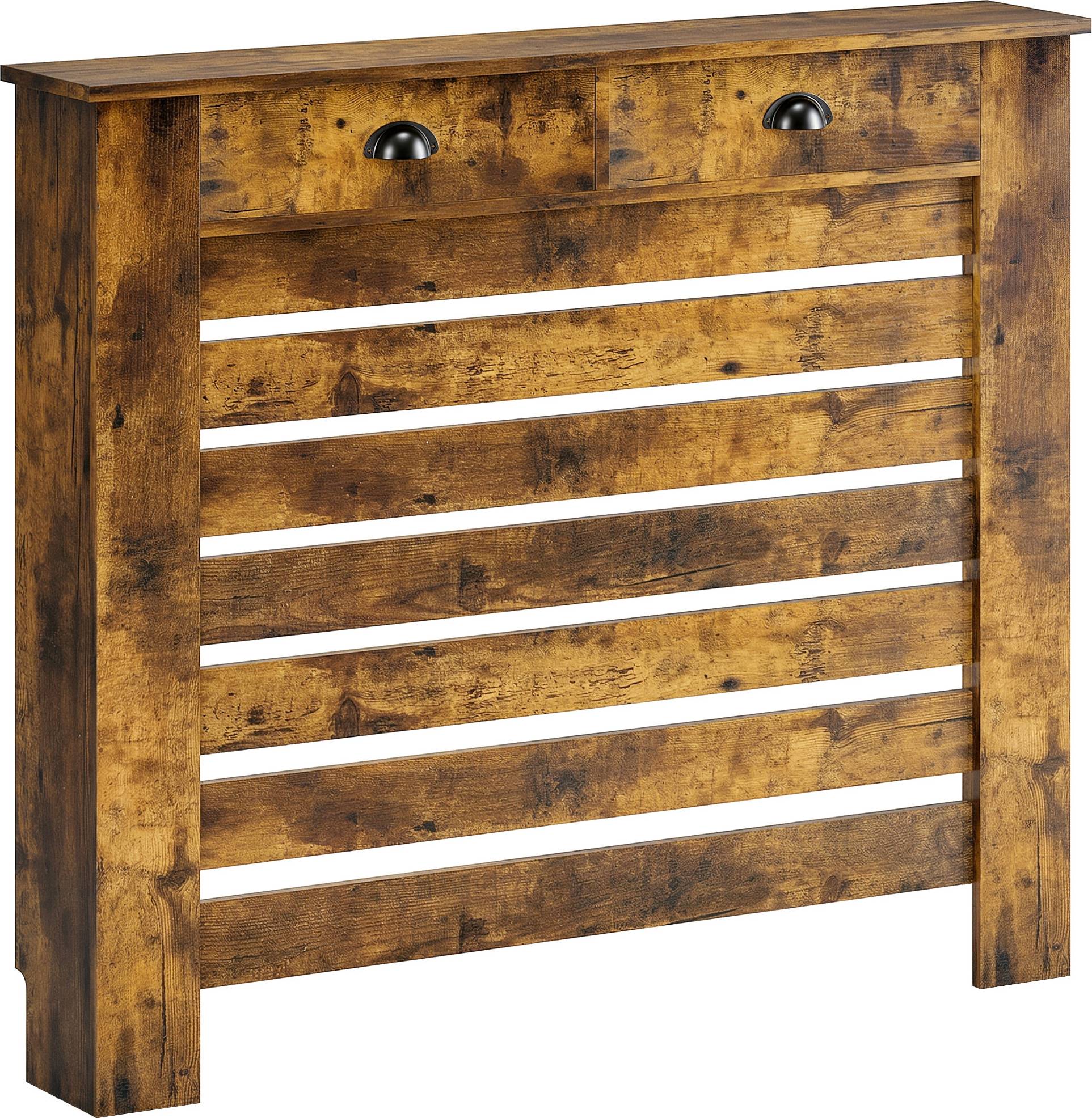 Homcom Radiator Cover 95.5H x 111Wcm Rustic Brown