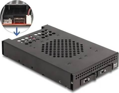 DeLock Lagrings Mobil Rack M.2 Sort