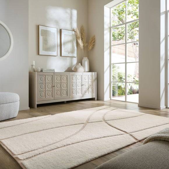 Dunelm Asim Abstract Wool Rug