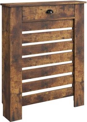 Homcom Horizontal Slat Radiator Cover 78cm Rustic Brown