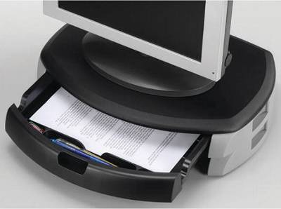 Printer stand with storage Q-CONNECT Monitor Printer Stand With Storage Drawer