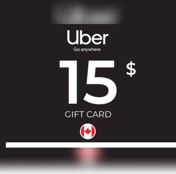 Uber Gift Card 15 Cad Key