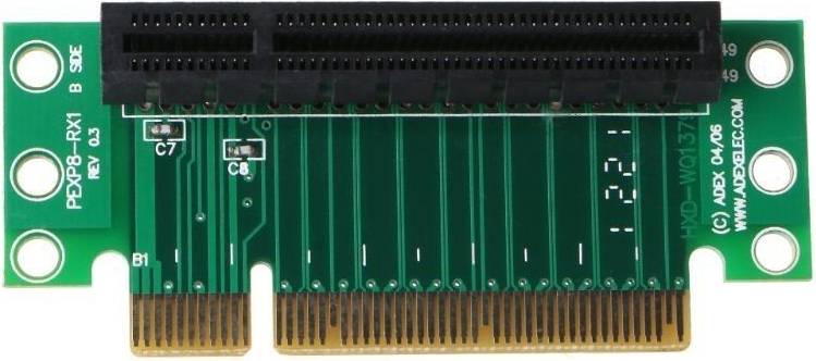 Eurowagens Pci-Express 8X Riser Karten Extender Adapter
