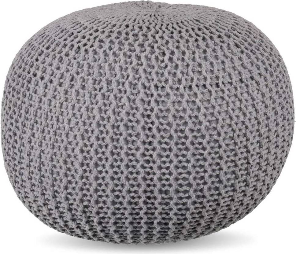 Northix Stickad Puff Rund Boho Design