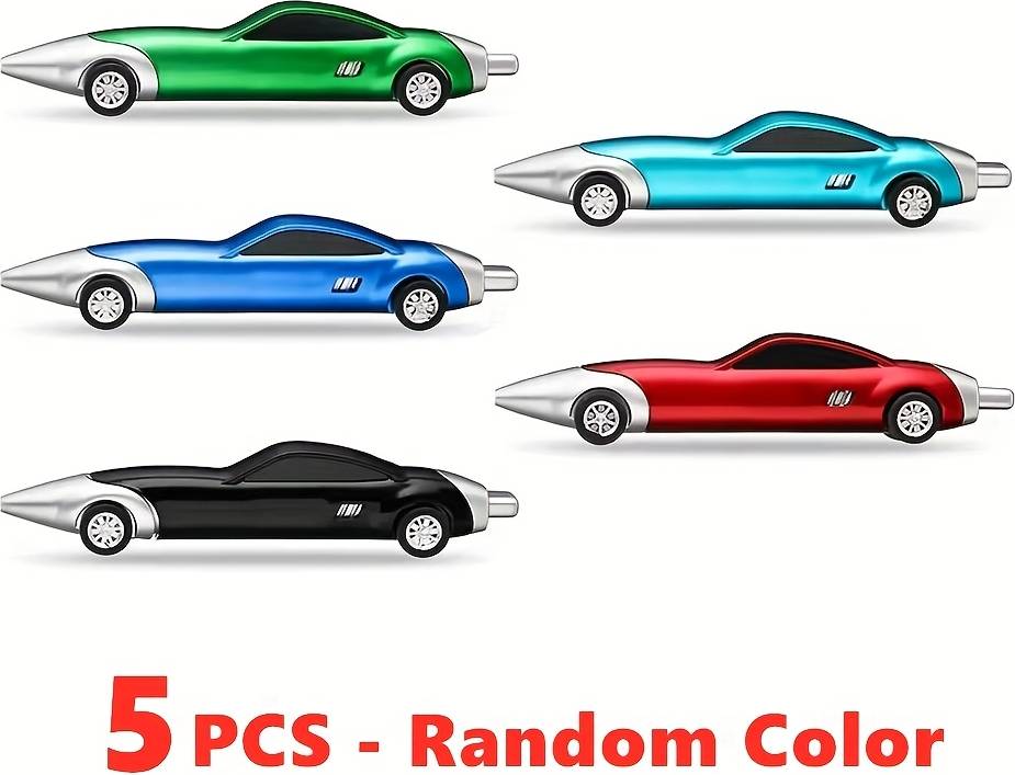 Temu Cool Racing Car Ballpoint Pens Set 5pcs