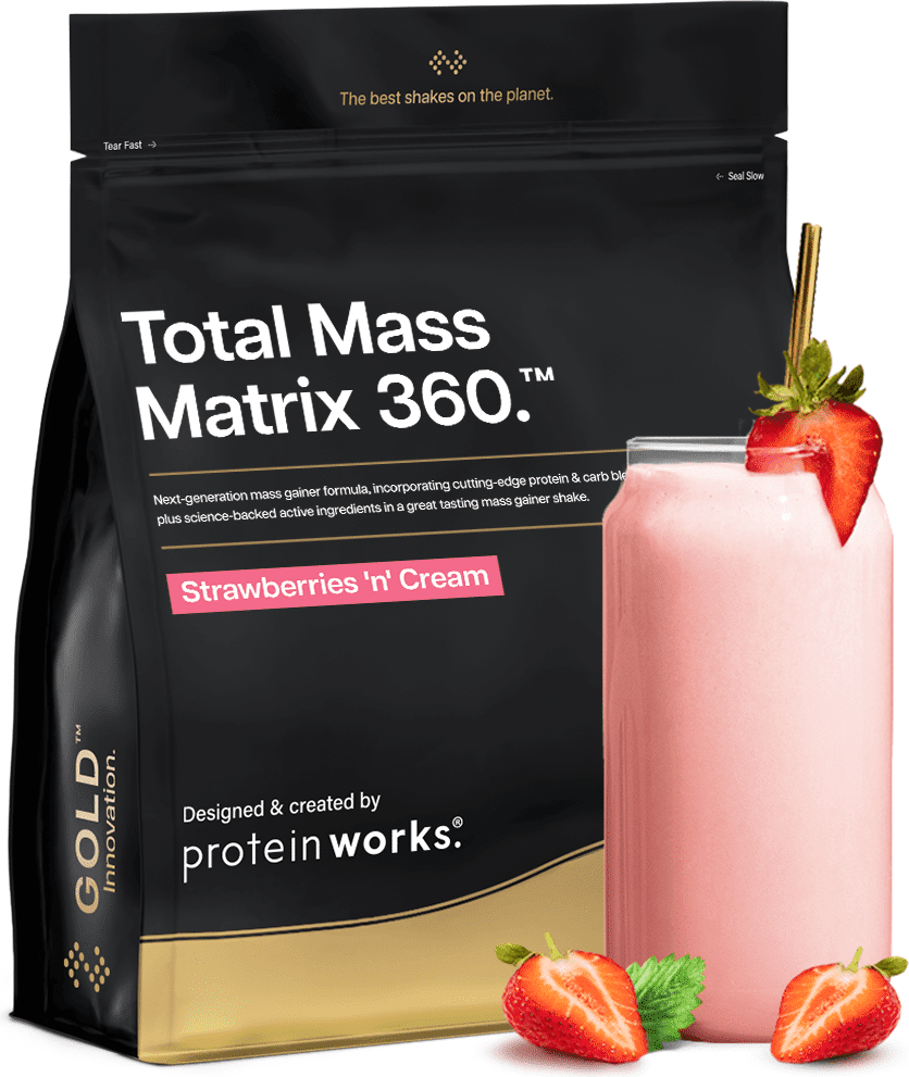 Mass gainer protein powder Protein Works Total Mass Matrix 360 Gold Powder