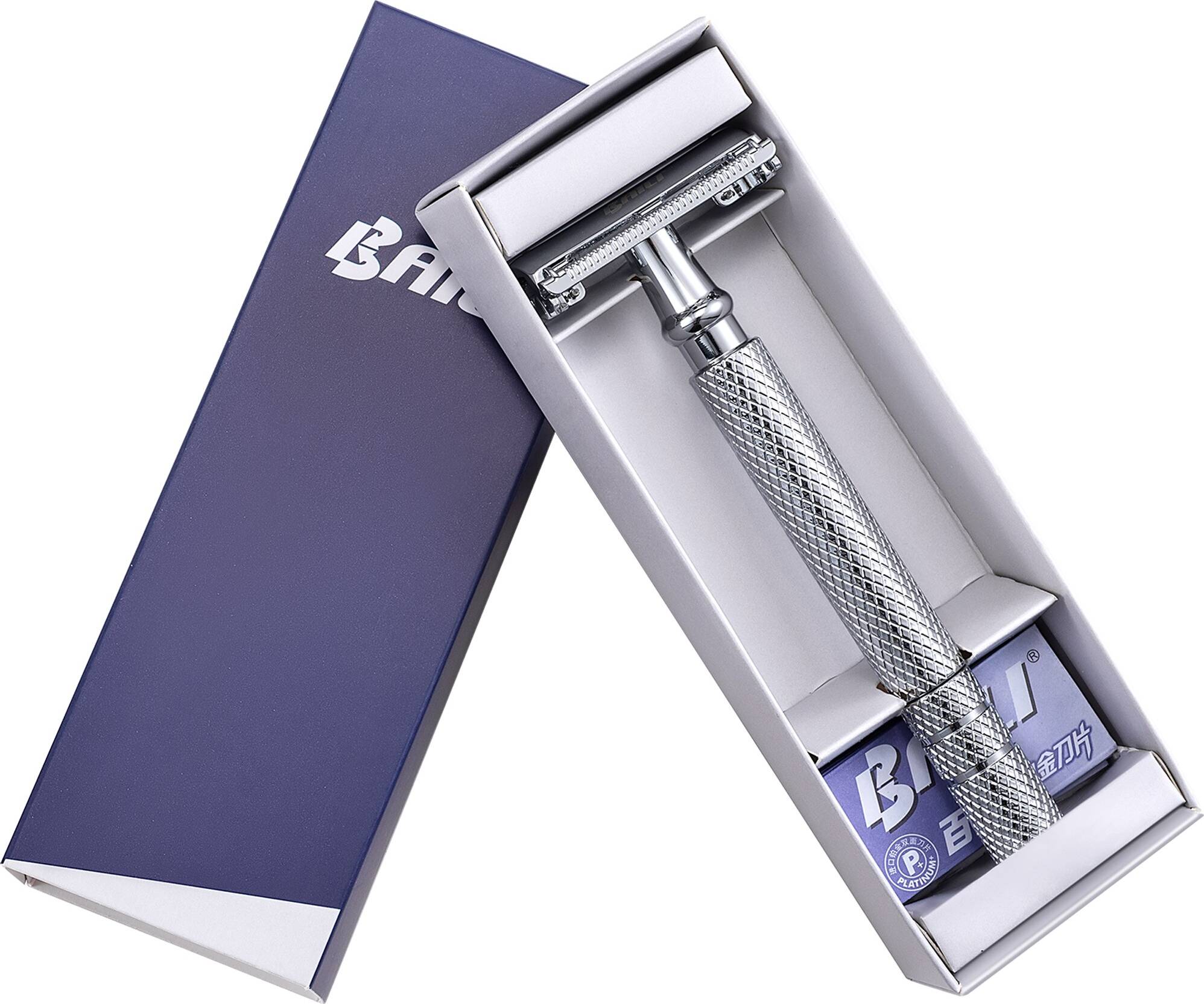 Baili Butterfly TTO Long Handle Double Edge Razor