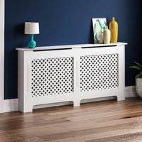Vida Designs Oxford Radiator Cover White Extra Large