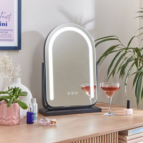 Dunelm Arch LED Dressing Table Mirror