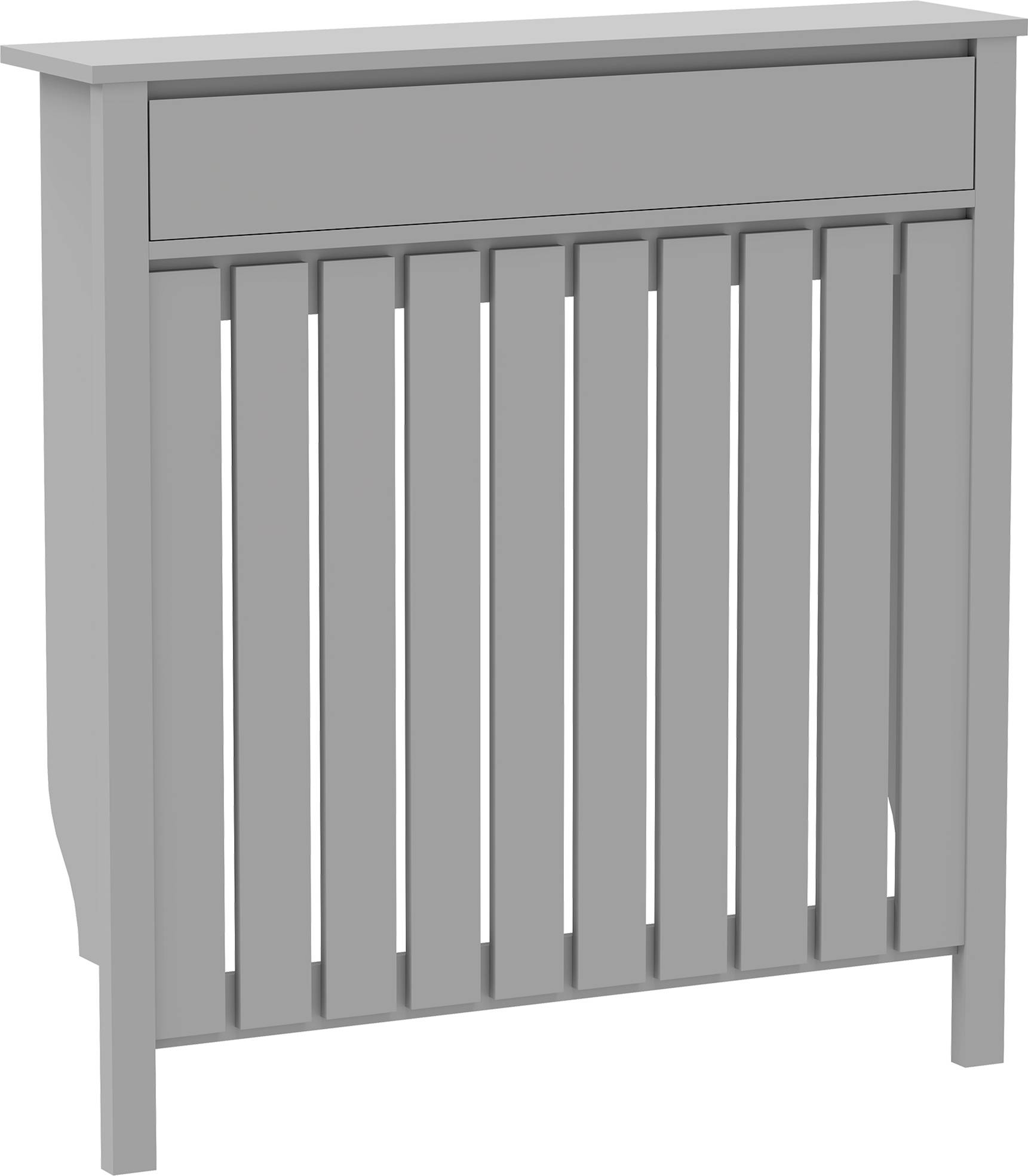 Homcom Radiator Cover With Drawer Vertical Slats