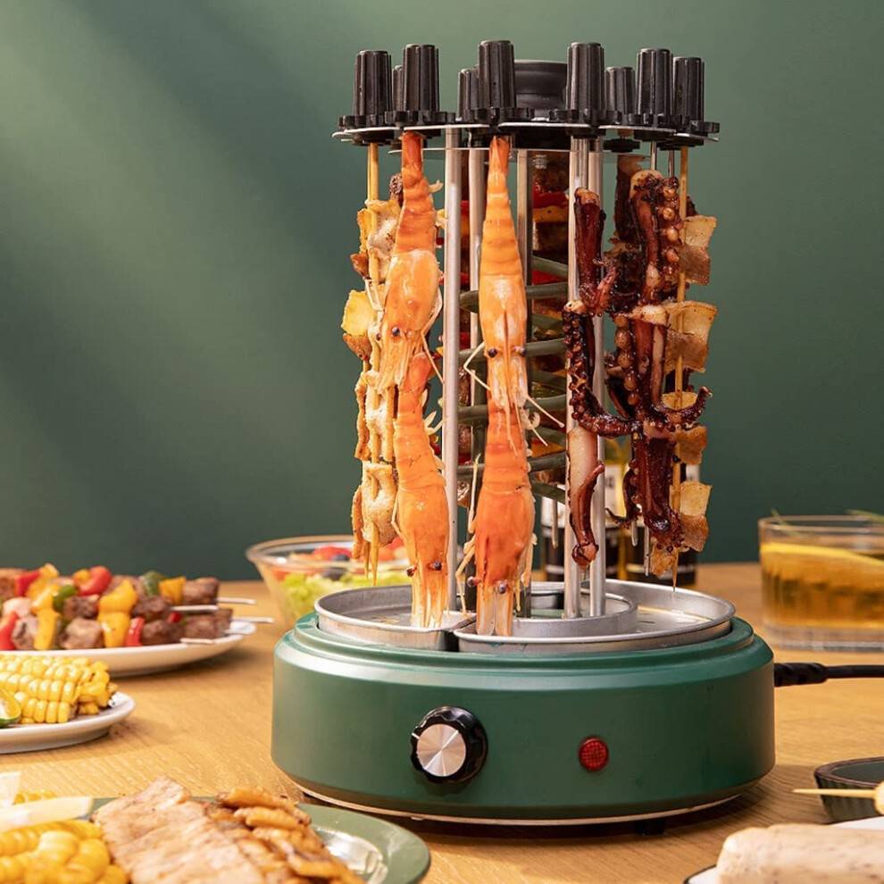Electric Smokeless Grill 360 Automatic Rotation
