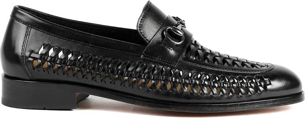 Jones Bootmaker Rylee Leather Slip On Loafers - Black