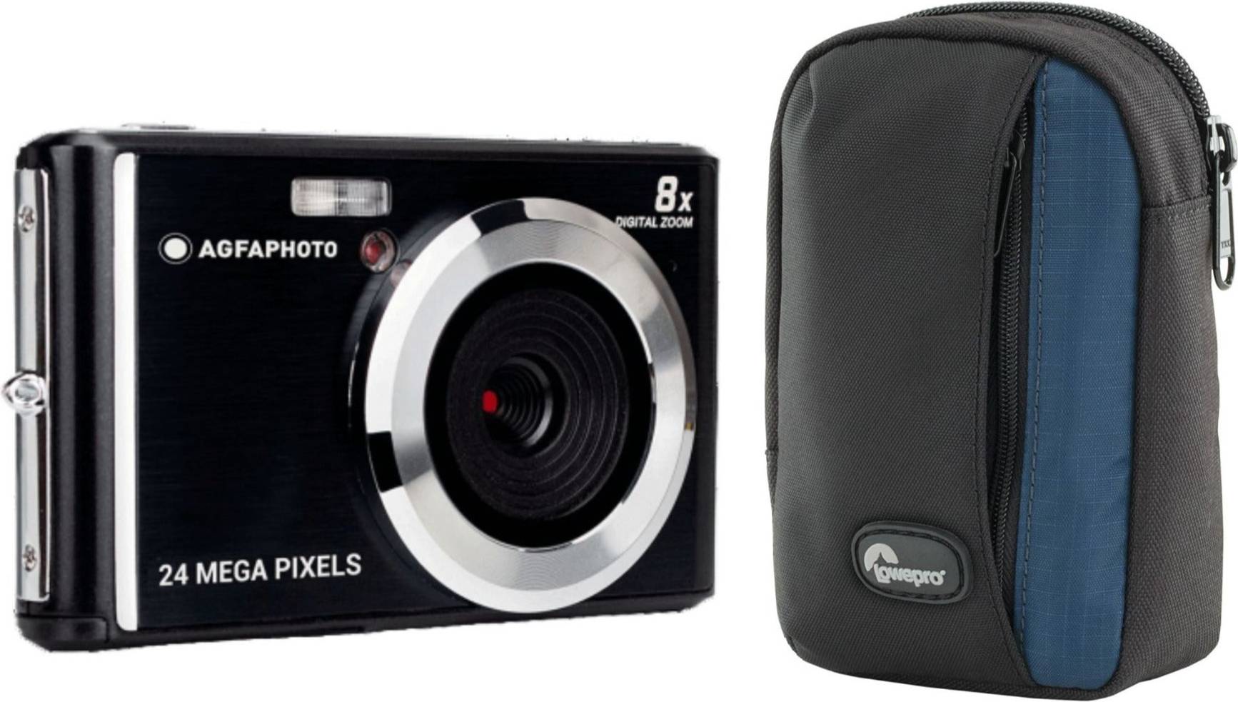AgfaPhoto DC5500 Compact Digital Camera Black Bundle