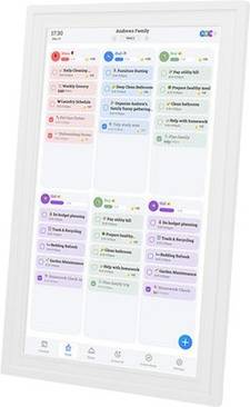 White Smart Digital Calendar 15.6 Inch