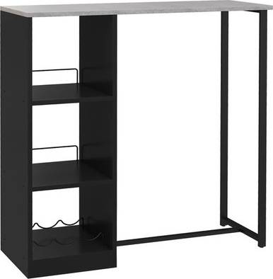 Homcom Breakfast 3-Tier Storage Shelf Bar Table