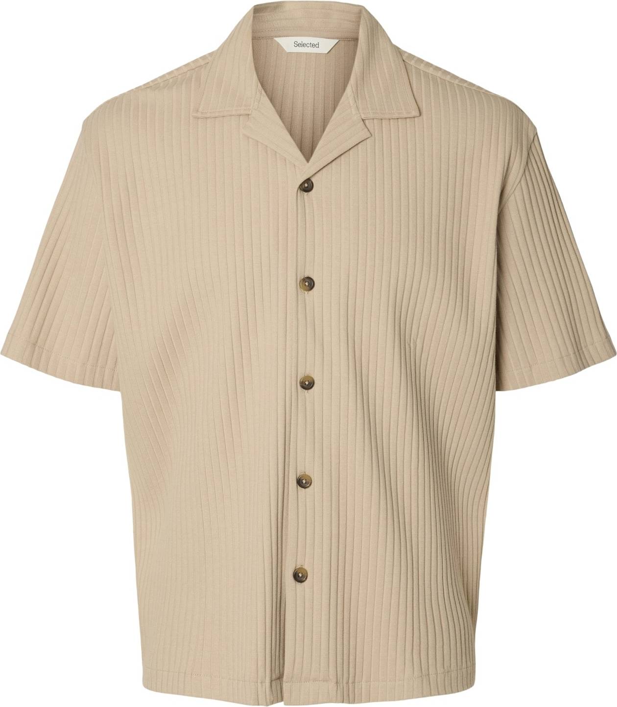 Relaxed Fit Ribbed Overshirt