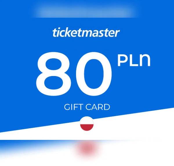 Ticketmaster Gift Card 80 PLN Key