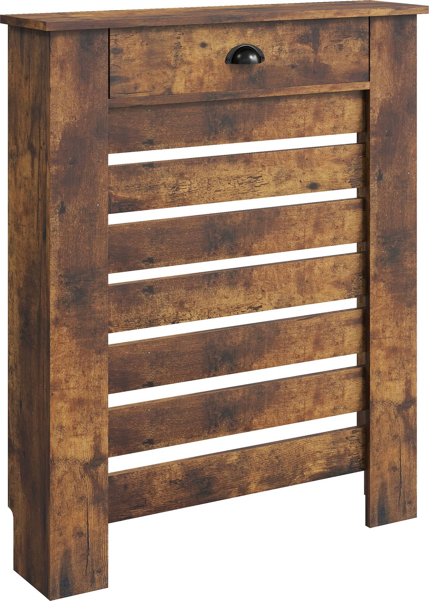 Homcom Radiator Cover 95.5H x 78Wcm Rustic Brown