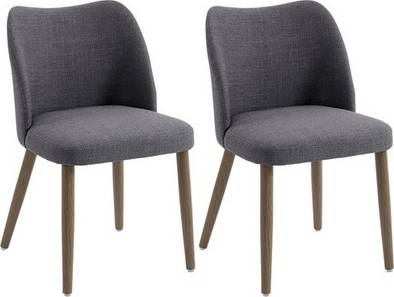 Homcom Dining Chairs Set Of 2 Kitchen Chair 2pcs