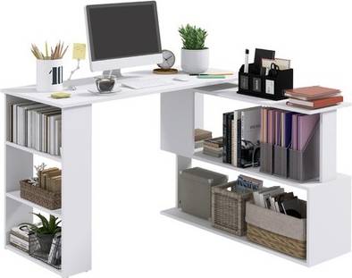 Homcom Corner Computer 360° Rotating Writing Desk