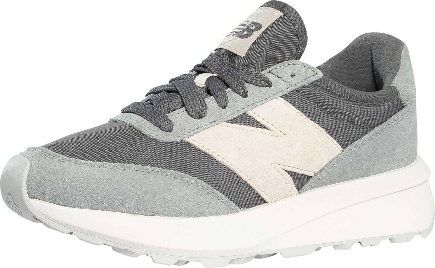 New Balance 370 Suede Trainers - Wht/Sand