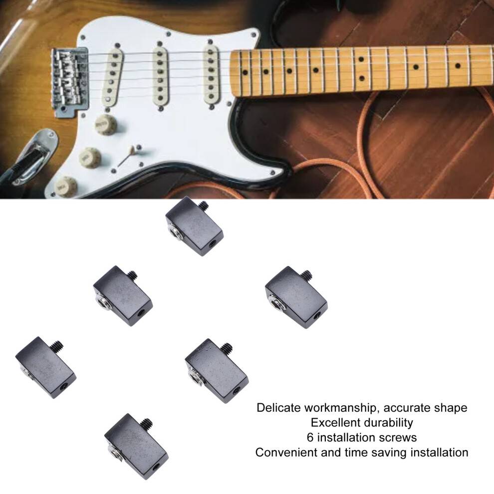 Gitarre 6Pcs Gitarre String Locking Nut Split Typ Bridge