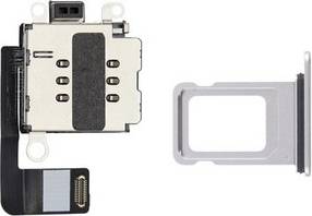 FoneFunShop Dual Sim Reader Sim Tray Iphone 16e Silver