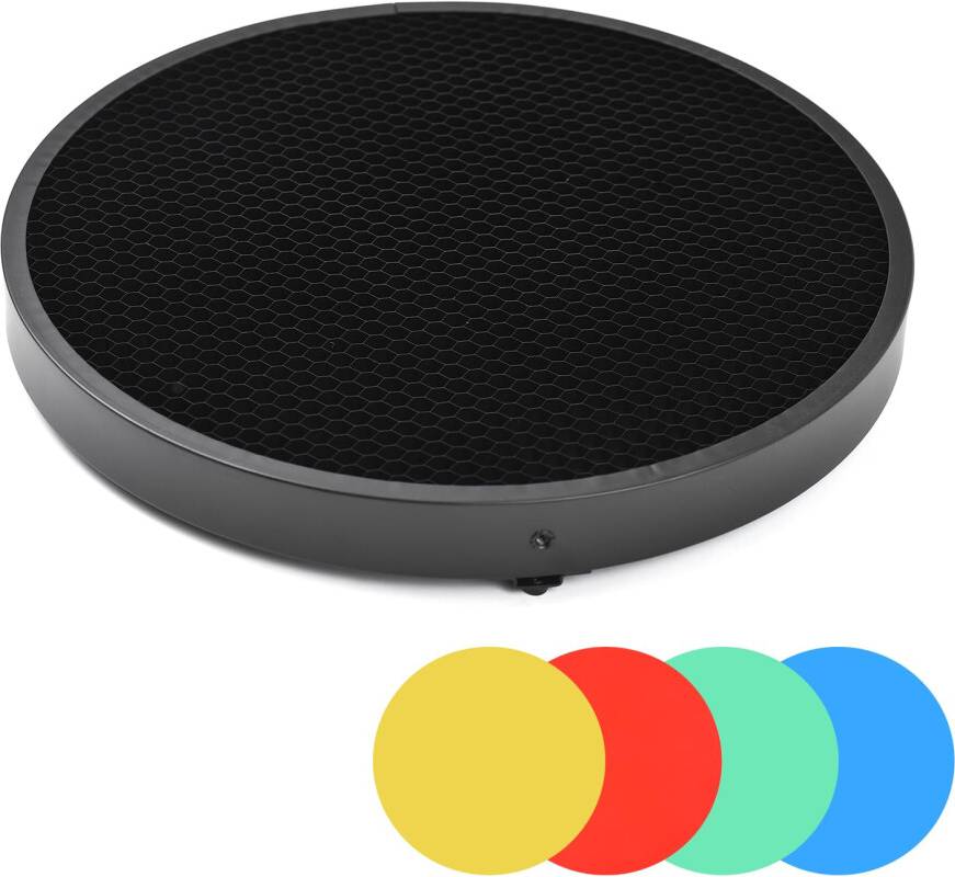 Honeycomb Grid 60 Light Modifier with 4 Color Filters