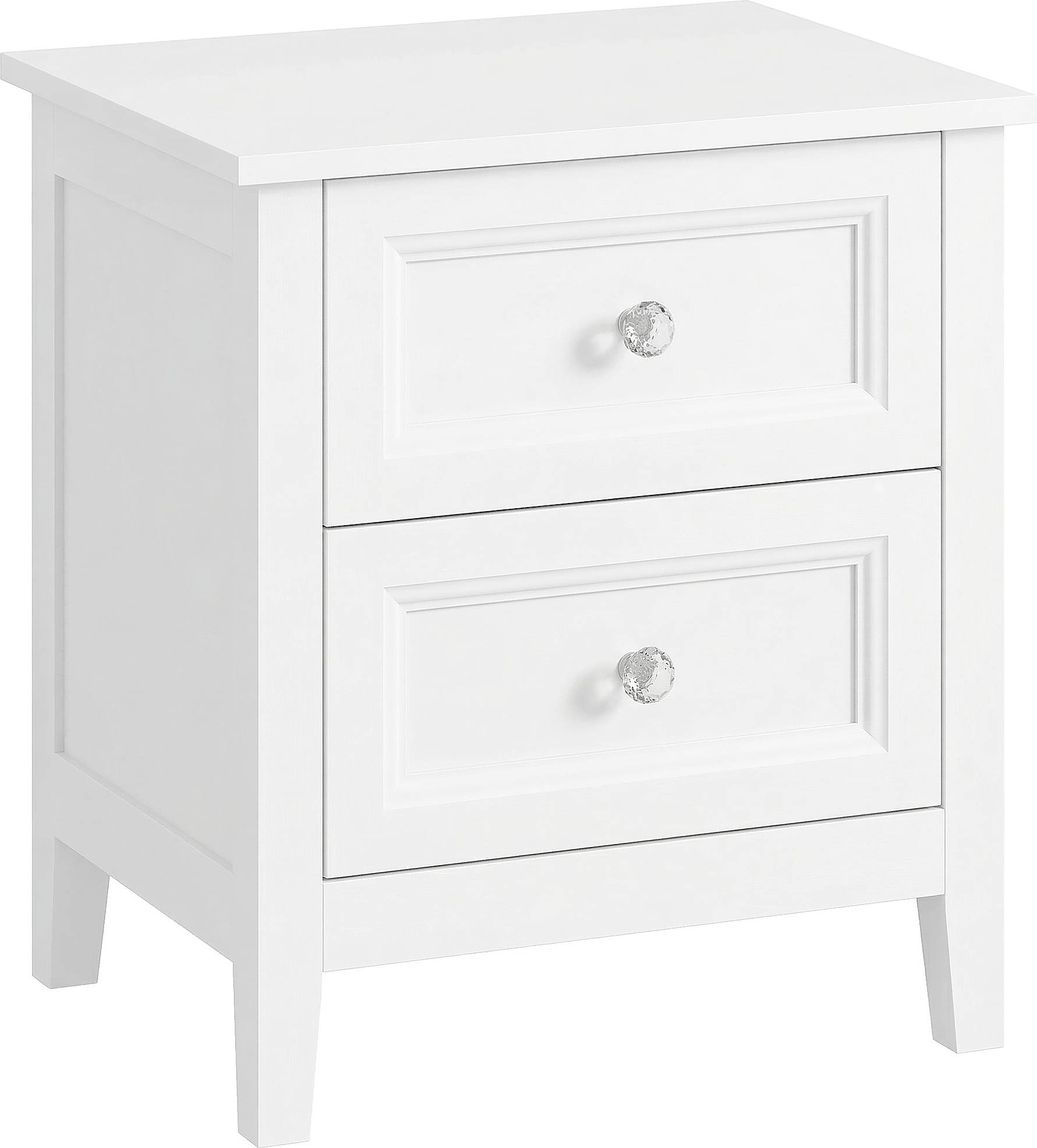 Homcom Nightstand with 2 Drawers Bedside Table